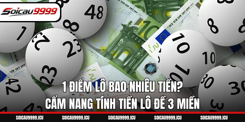 1 Điểm Lô Bao Nhiêu Tiền? Cẩm Nang Tính Tiền Lô Đề 3 Miền
