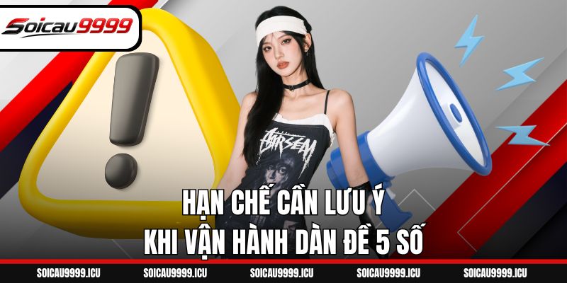 Hạn chế cần lưu ý khi vận hành dàn đề 5 số