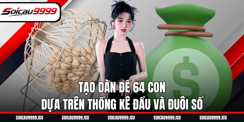 Tạo dàn đề 64 con dựa trên thống kê đầu và đuôi số